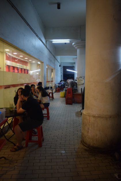 Ikan Panggang alleyway hidden behind market stalls