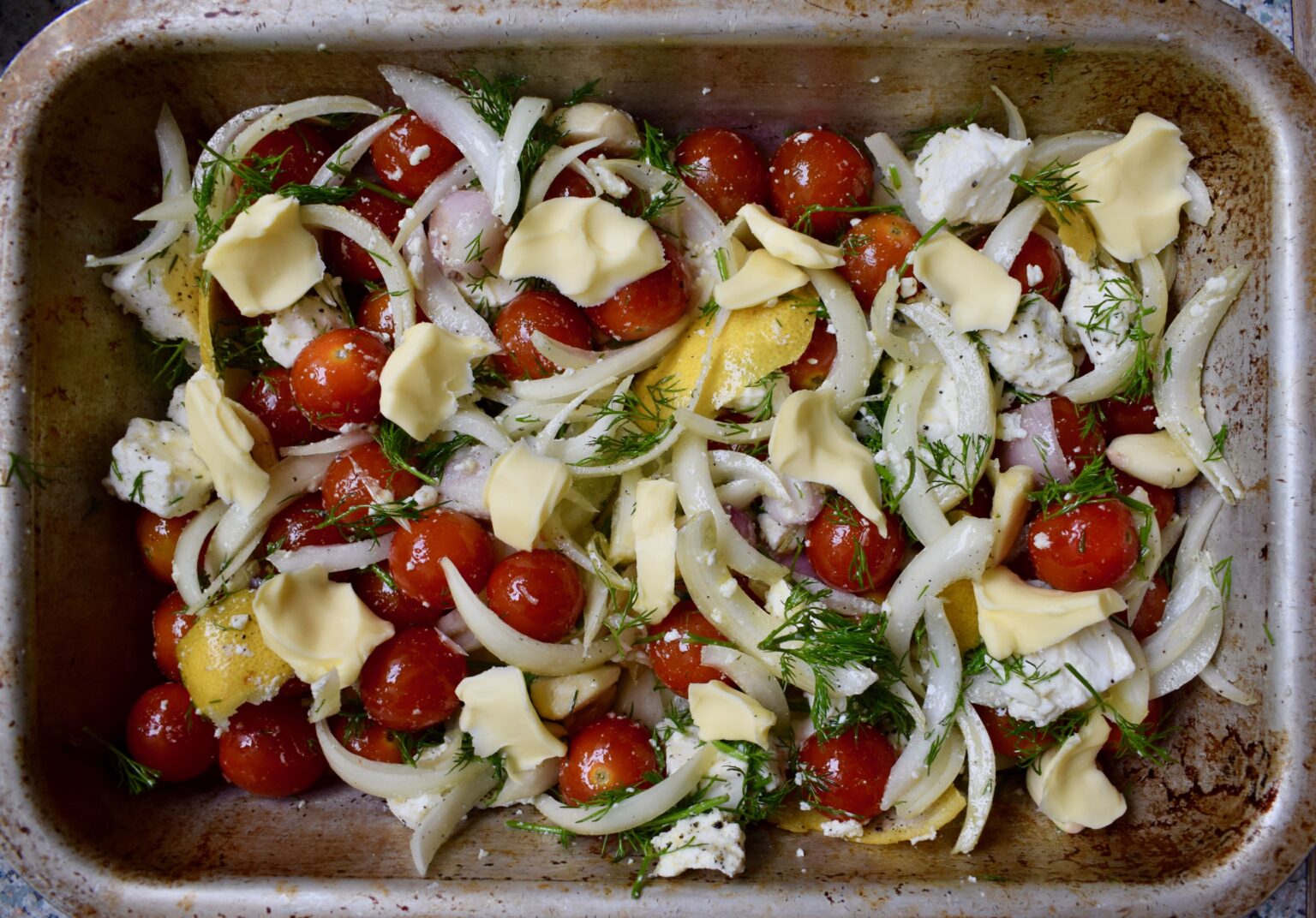 One-pan Baked Mediterranean Rice Recipe with Basmati